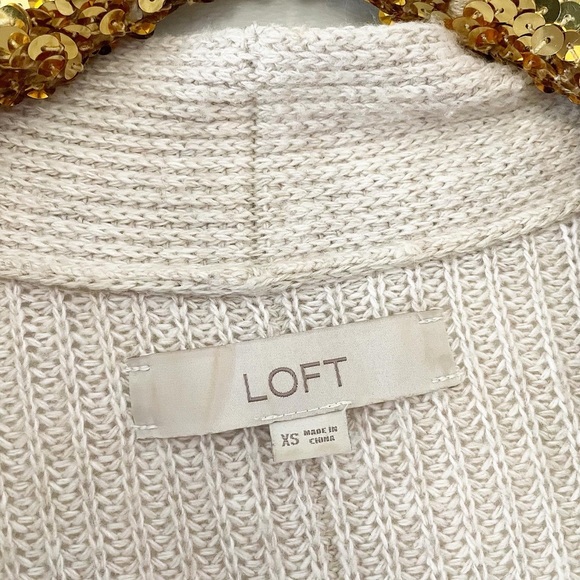 Loft color block cardigan size xsmall - Picture 5 of 5